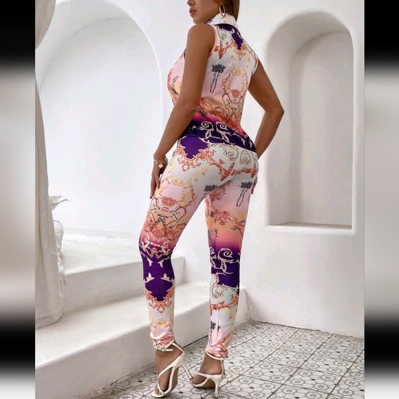 GRAPHIC 2 PIECE PANTS SET - Picture 5 of 7